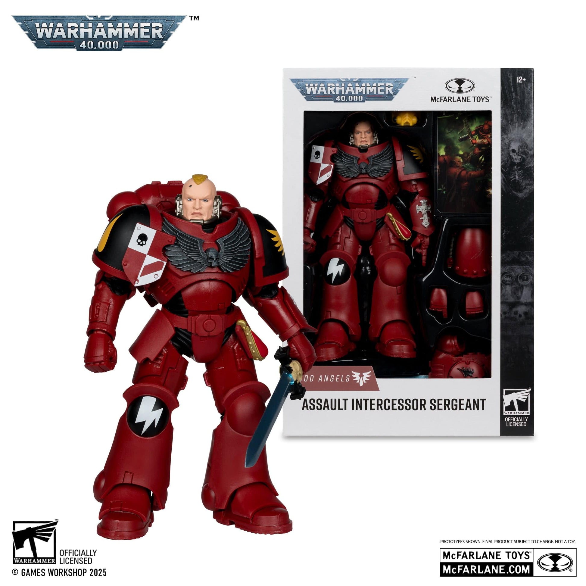 McFarlane Toys Warhammer 40,000 Assault Intercessor Sergeant Blood Angels