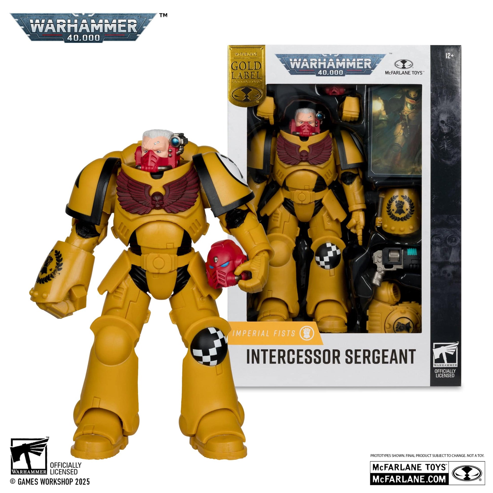 McFarlane Toys Warhammer 40,000 Intercessor Sergeant Imperial Fist