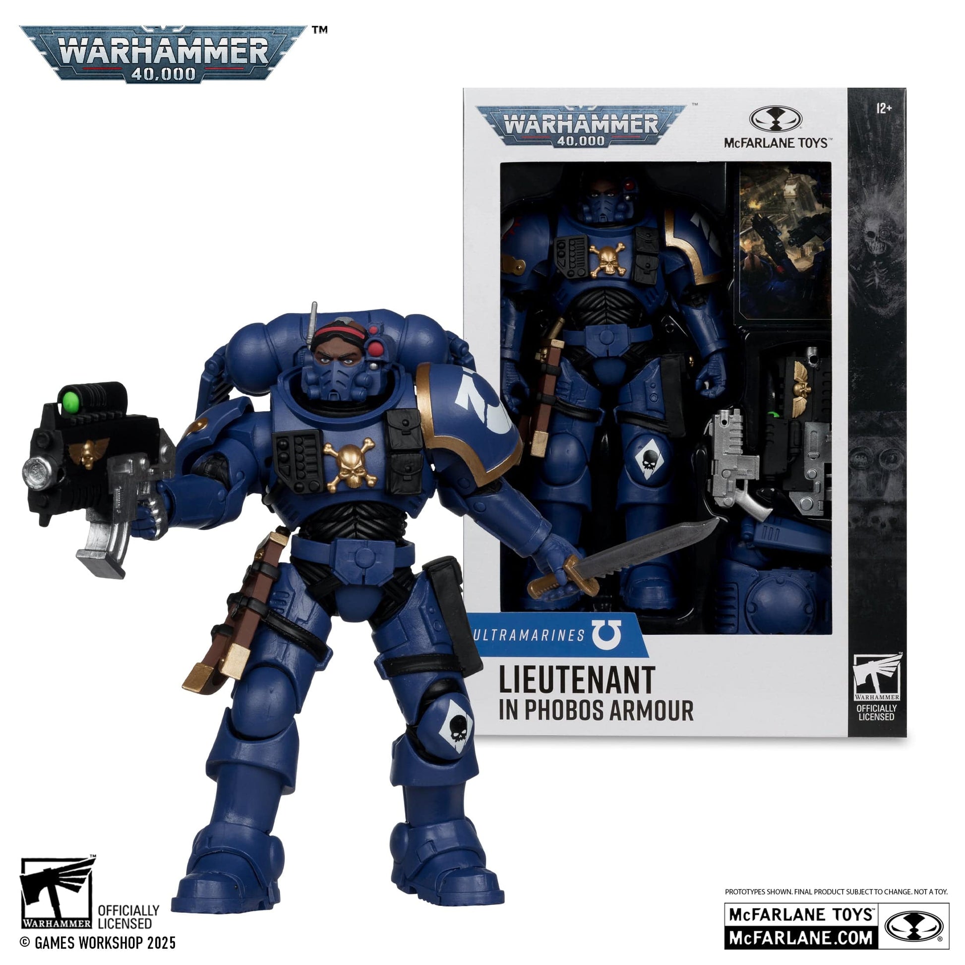 McFarlane Toys Warhammer 40,000 Lieutenant In Phobos Armour Ultramarines