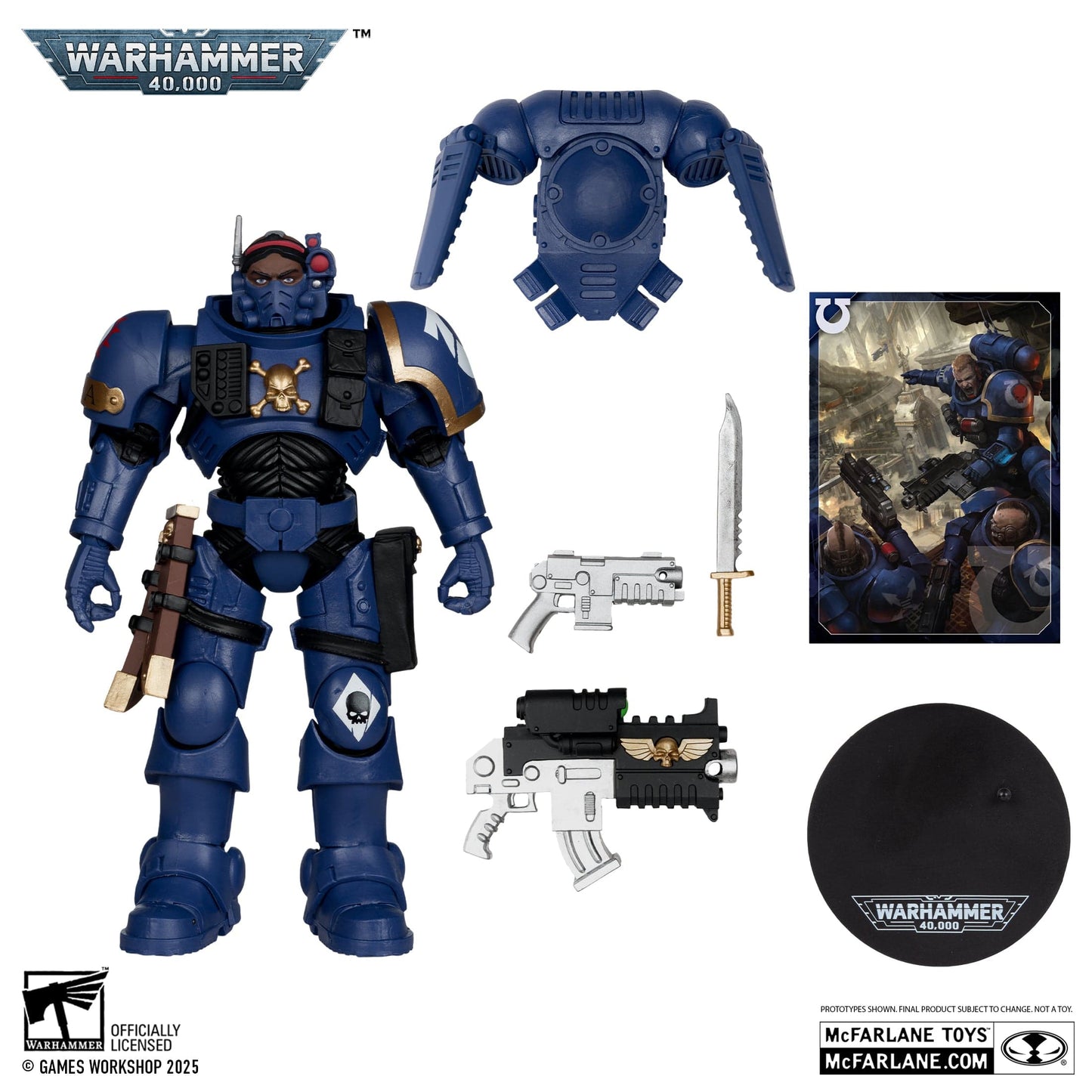 McFarlane Toys Warhammer 40,000 Lieutenant In Phobos Armour Ultramarines