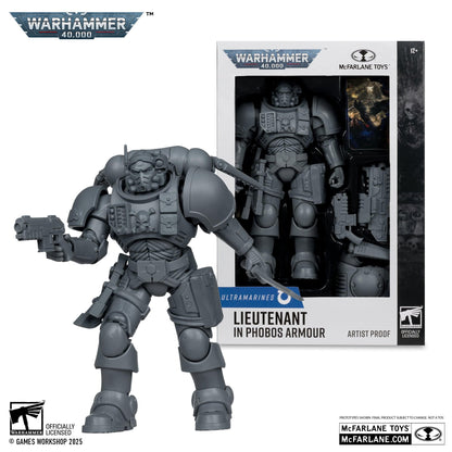 McFarlane Toys Warhammer 40,000 Lieutenant In Phobos Armour Unpainted