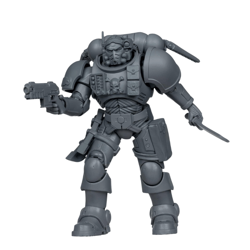 McFarlane Toys Warhammer 40,000 Lieutenant In Phobos Armour Unpainted Figure