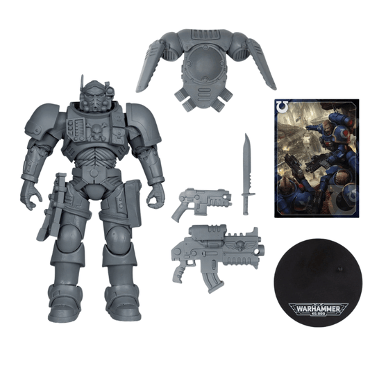 McFarlane Toys Warhammer 40,000 Lieutenant In Phobos Armour Unpainted Figure
