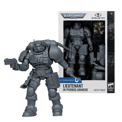 McFarlane Toys Warhammer 40,000 Lieutenant In Phobos Armour Unpainted Figure
