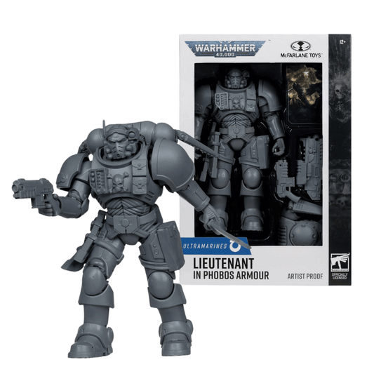 McFarlane Toys Warhammer 40,000 Lieutenant In Phobos Armour Unpainted Figure