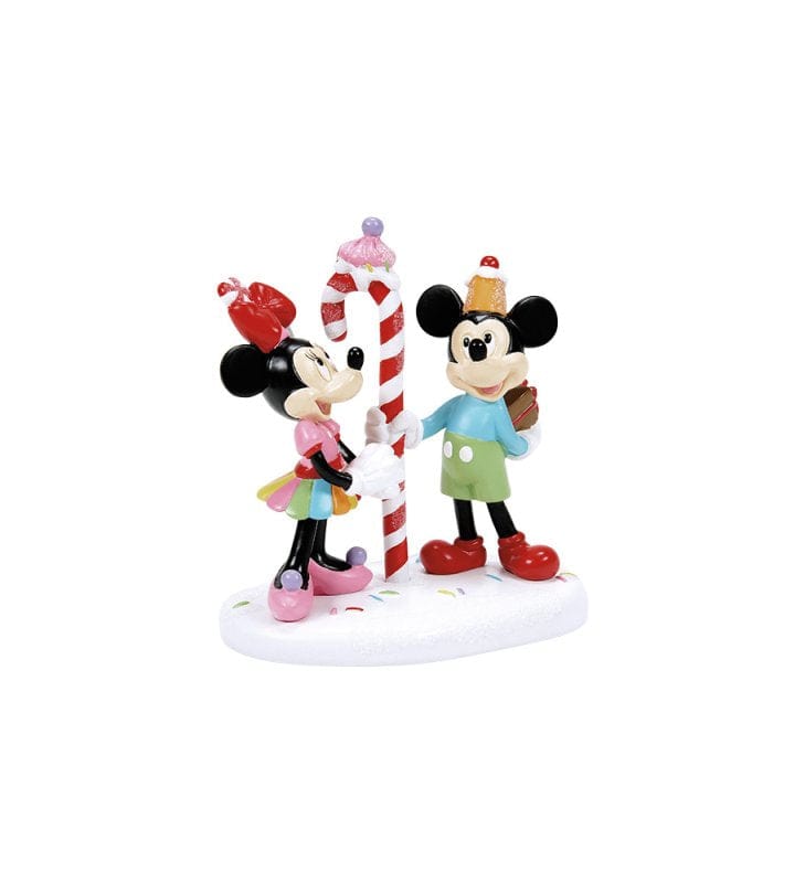 Mickey and Minnie Share a Treat Disney Village by Department 56