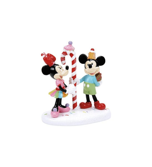 Mickey and Minnie Share a Treat Disney Village by Department 56