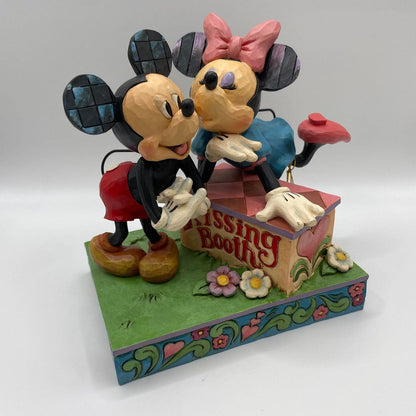 Disney Traditions Valentines Mickey and Minnie 4 Pack Bundle Figurines - Kissing Booth, Campfire, Sharing Memories and Lovebirds