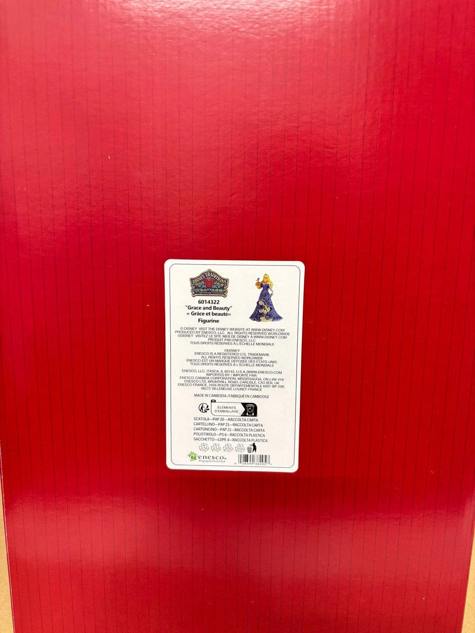 MISSING CERTIFICATE - Disney Traditions Grace and Beauty Aurora Deluxe Figurine