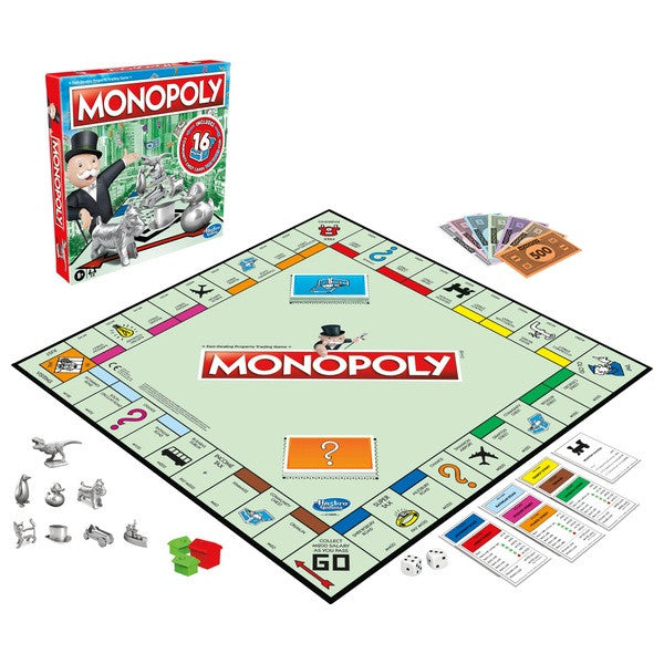 Monopoly Classic Board Game with Updated Community Chest Cards