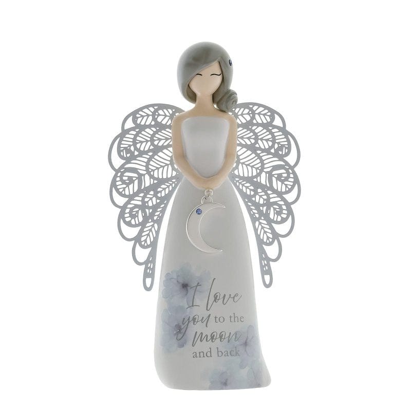 Moon And Back Angel Figurine AN045