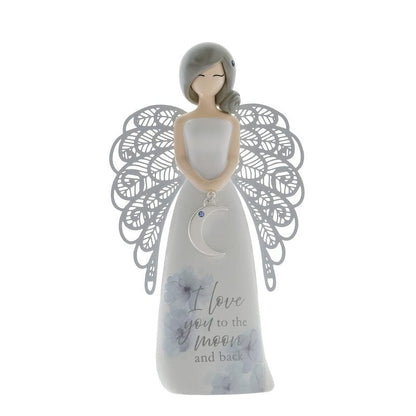 Moon And Back Angel Figurine AN045