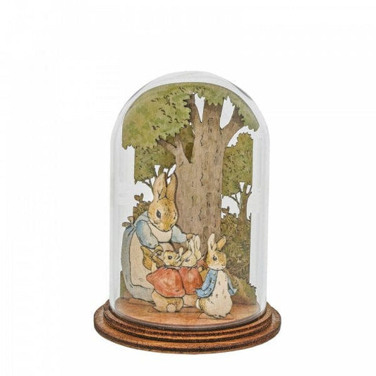 Mrs. Rabbit with Flopsy, Mopsy, Cotton Tail and Peter Wooden Figurine A30461