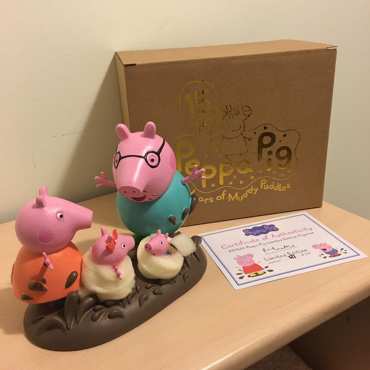 Official Peppa Pig 15th Anniversary Figurine