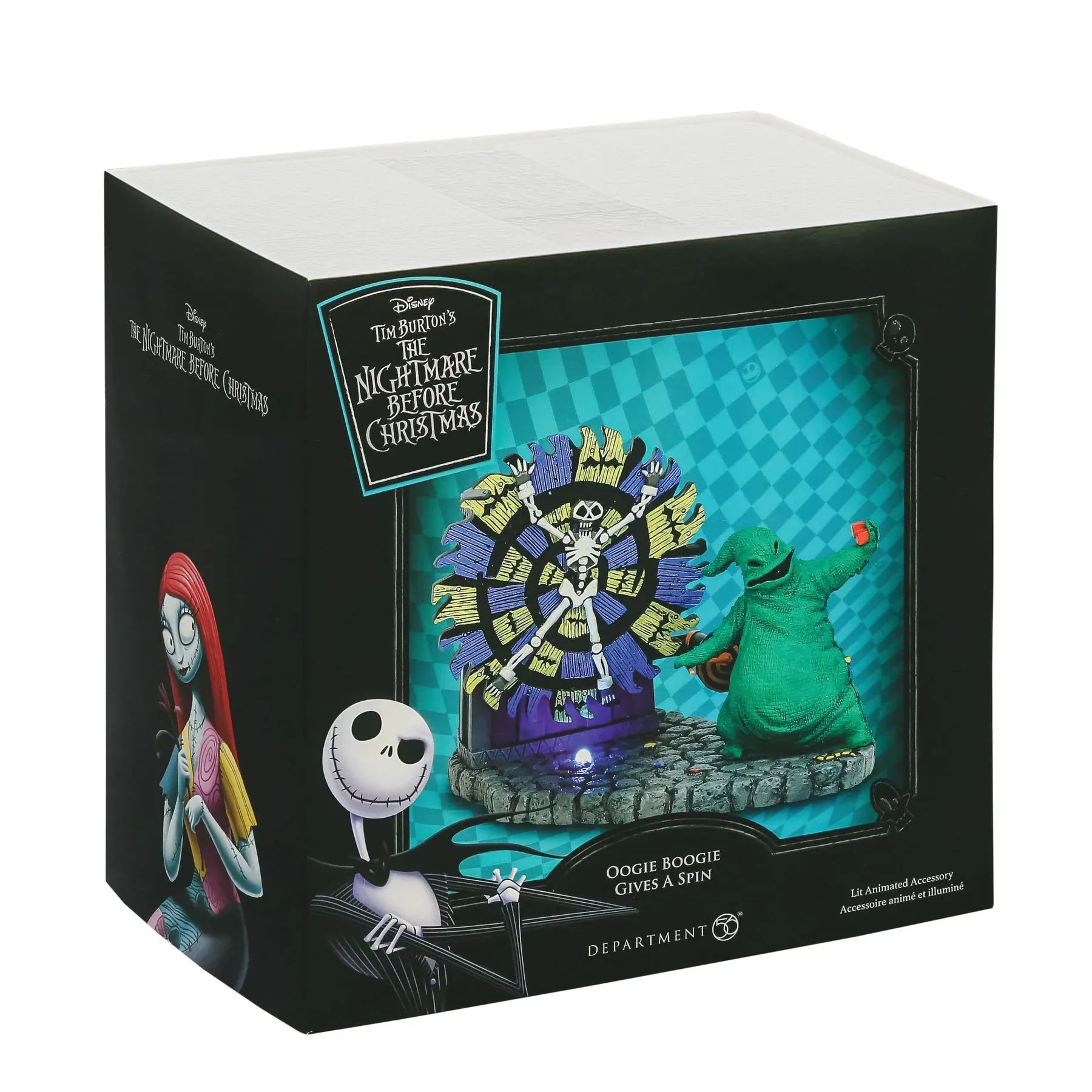 Oogie Boogie Gives a Spin Nightmare Before Christmas Village Figurine By Department 56