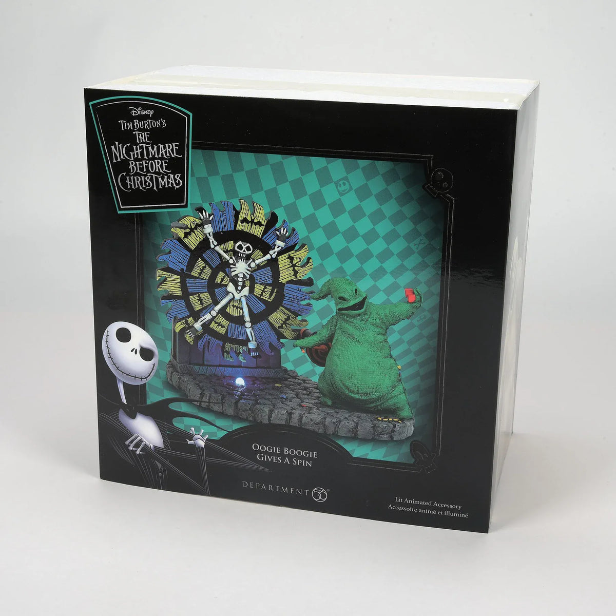Oogie Boogie Gives a Spin Nightmare Before Christmas Village Figurine By Department 56
