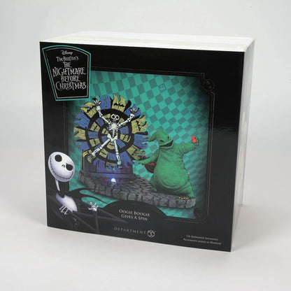 Oogie Boogie Gives a Spin Nightmare Before Christmas Village Figurine By Department 56