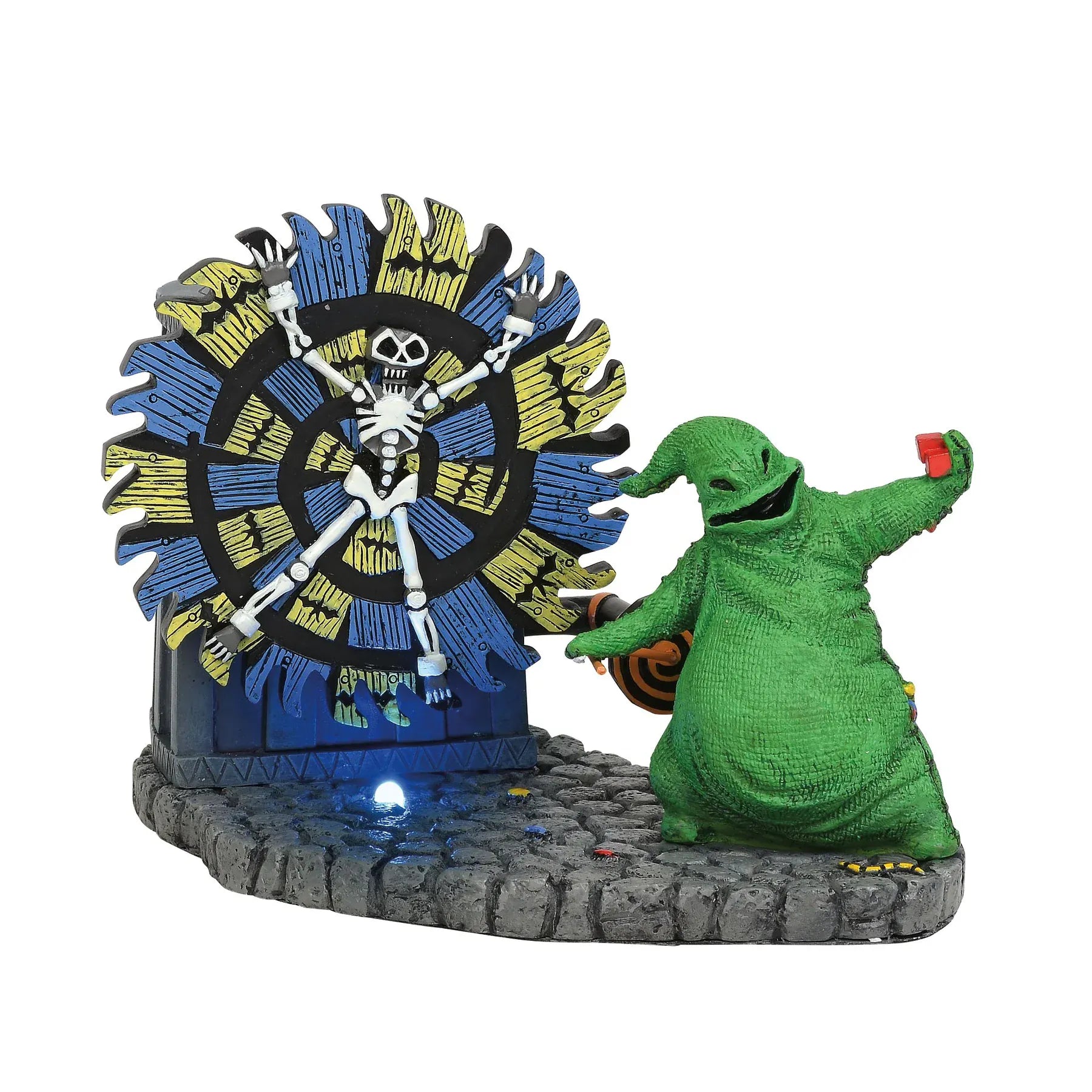 Oogie Boogie Gives a Spin Nightmare Before Christmas Village Figurine By Department 56