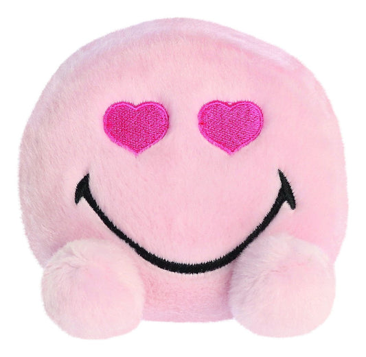 Palm Pals Smiley World Heart Eyes Smiley 5” Plush By Aurora World