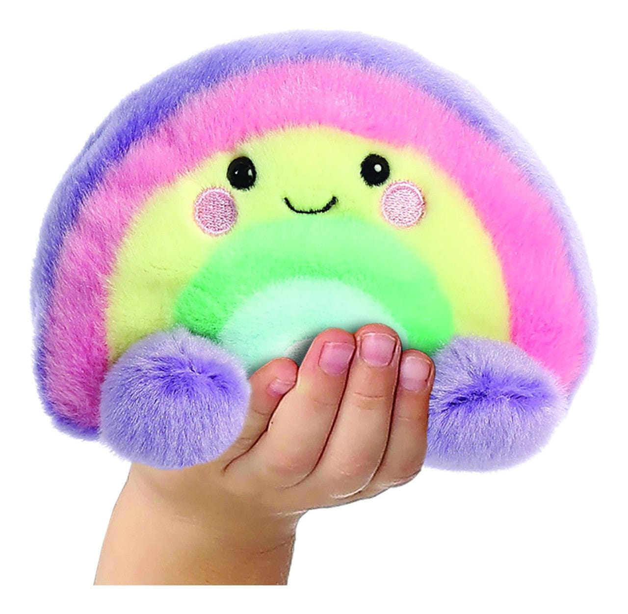 The Palm Pals Vivi Rainbow Soft Toy | JoJo Maman Bébé The Palm Pals Vivi Rainbow Soft Toy | JoJo Maman Bébé