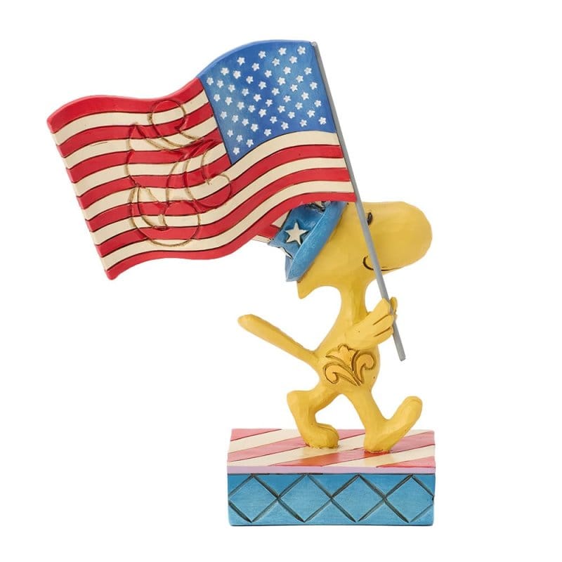 Patriotic Woodstock Figurine Peanuts by Jim Shore