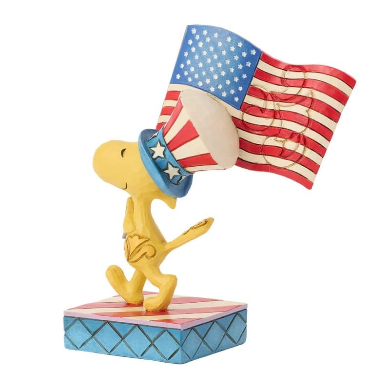 Patriotic Woodstock Figurine Peanuts by Jim Shore