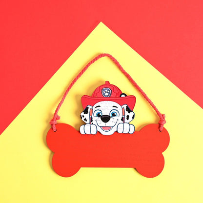 Paw Patrol Hanging Plaque - Marshall
