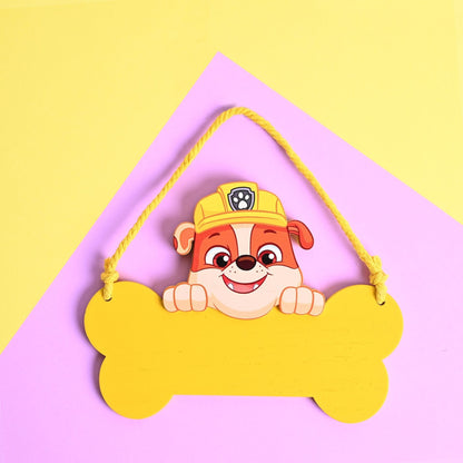 Paw Patrol Hanging Plaque - Rubble