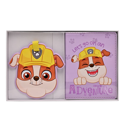 Paw Patrol Passport & Luggage Tag - Rubble