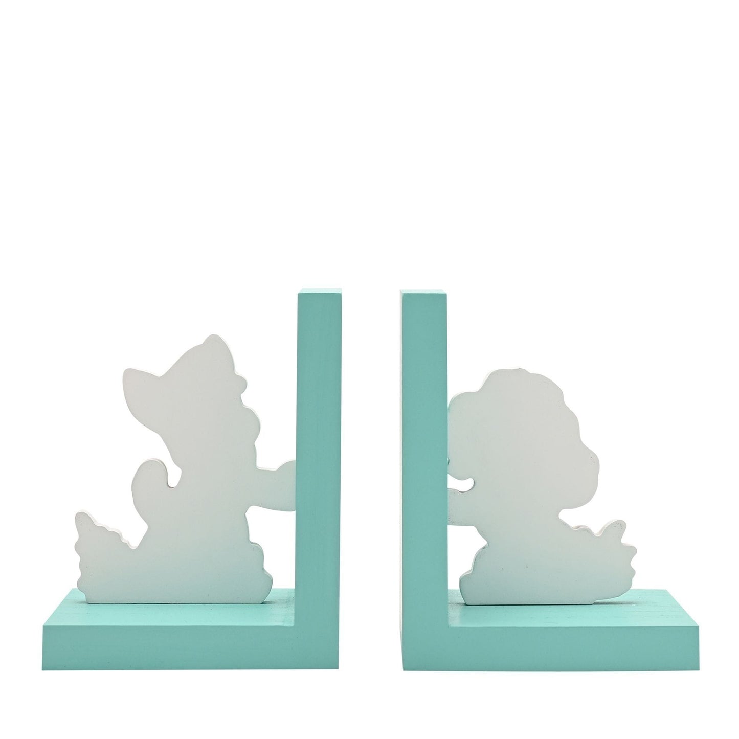 Paw Patrol Skye and Chase Wooden Bookends