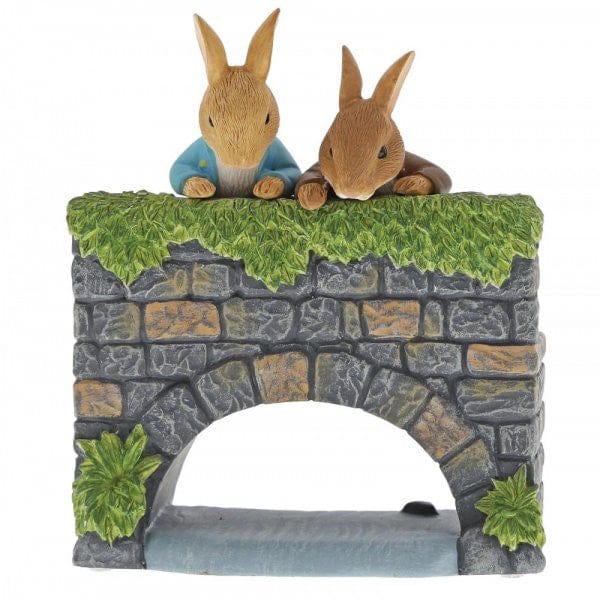 Peter & Benjamin Bunny on the Bridge Figurine