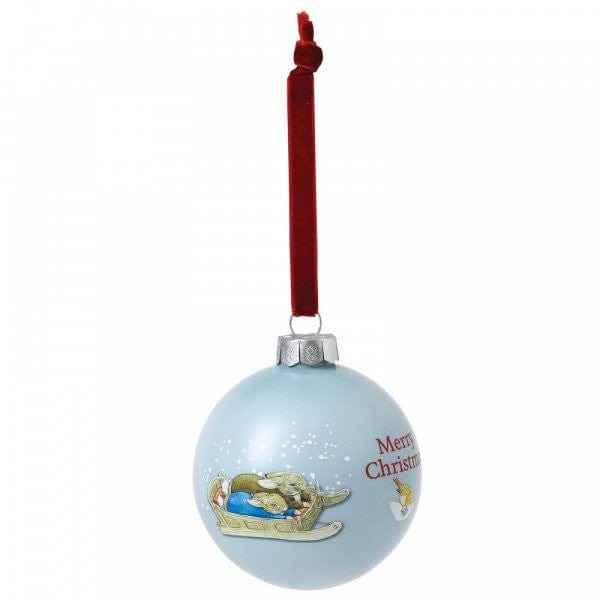 Peter & Benjamin's Fun in the Snow Christmas Bauble