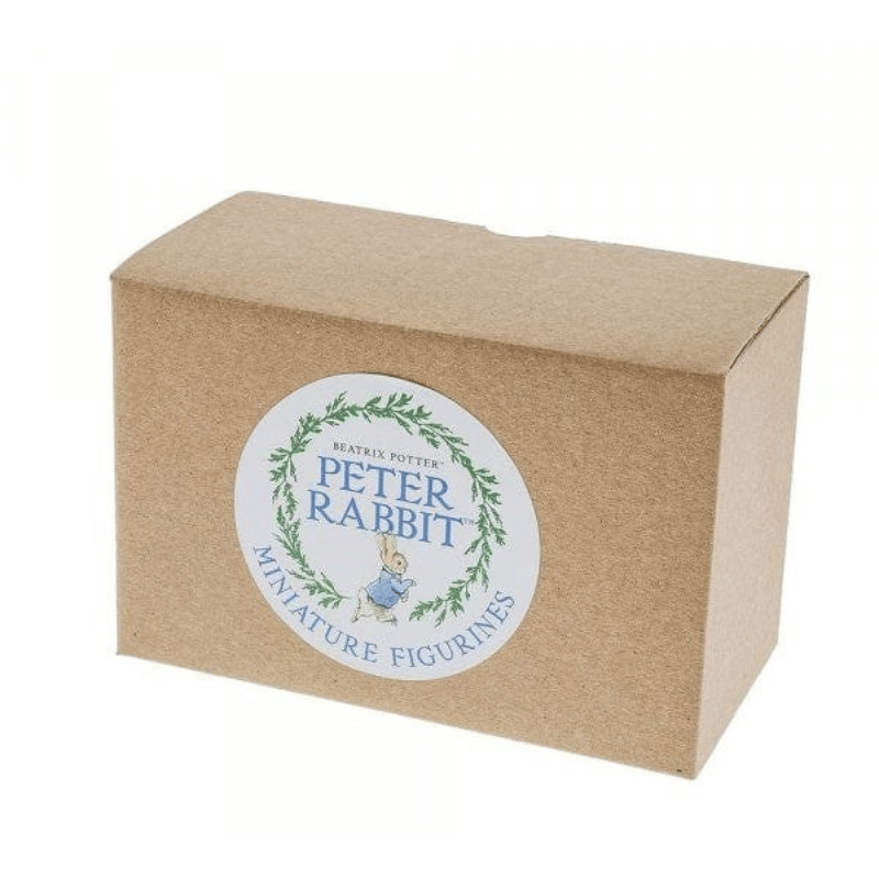 Peter Rabbit and Benjamin Pulling a Cracker Figurine