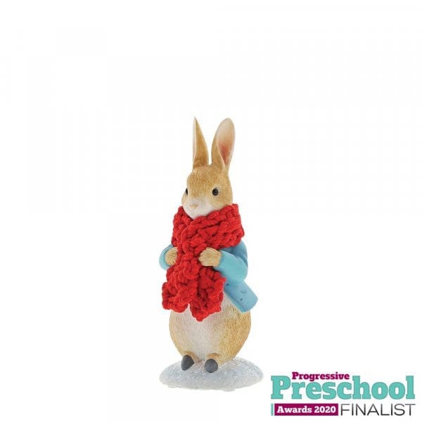 Peter Rabbit in a Festive Scarf Figurine