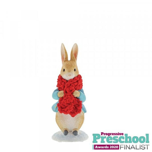Peter Rabbit in a Festive Scarf Figurine