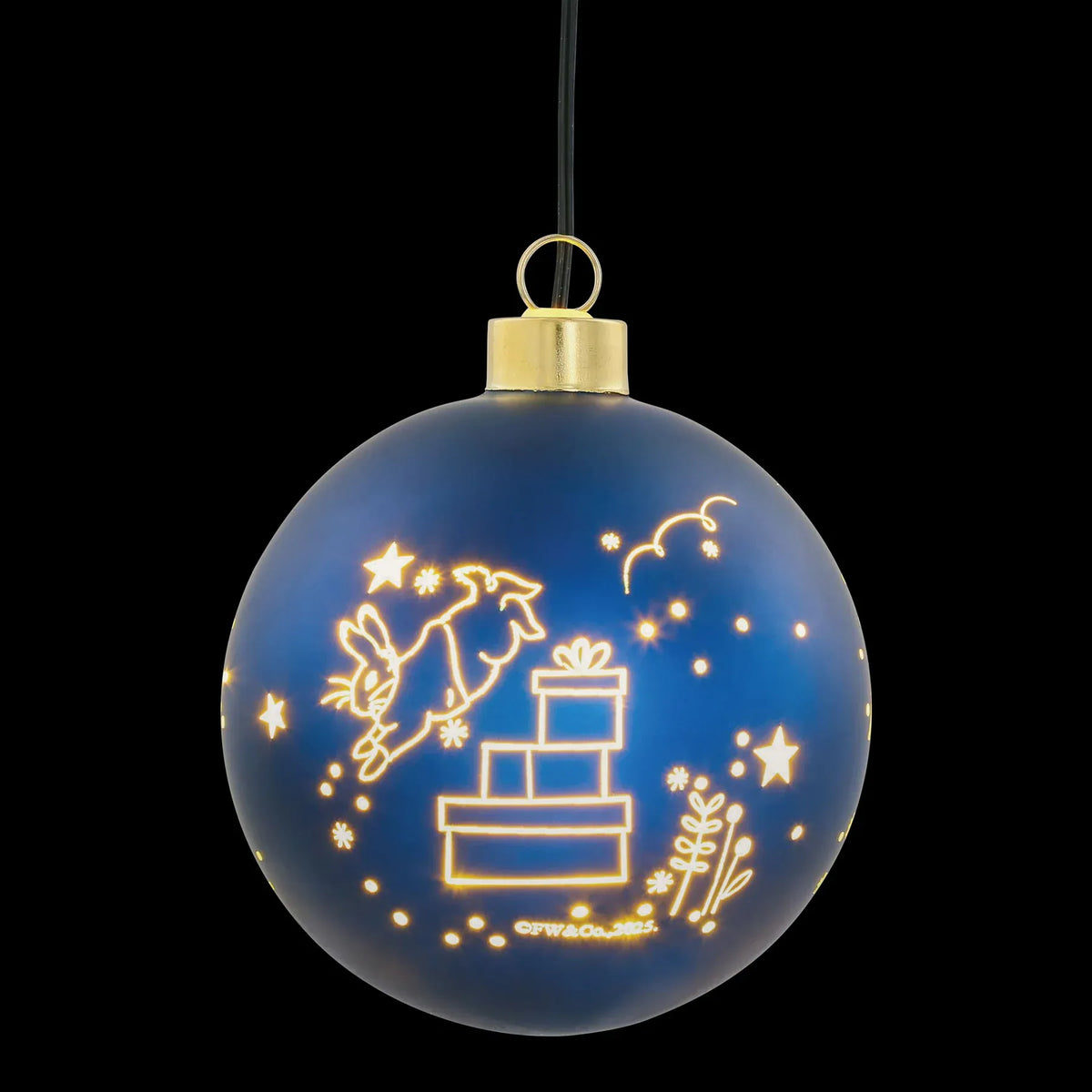Peter Rabbit LED Bauble - Midnight Blue by Beatrix Potter A32675