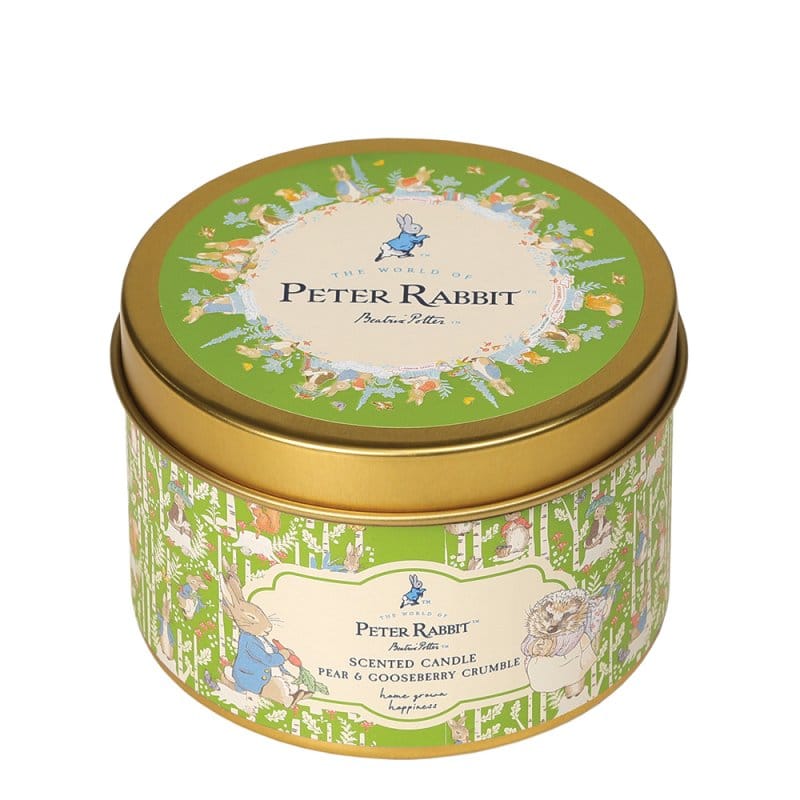 Peter Rabbit Pear & Gooseberry Tin Candle Peter Rabbit Home Fragrance