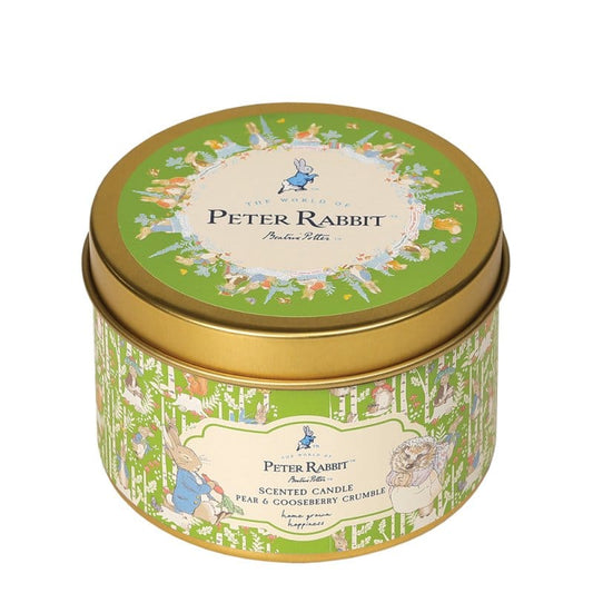 Peter Rabbit Pear & Gooseberry Tin Candle Peter Rabbit Home Fragrance