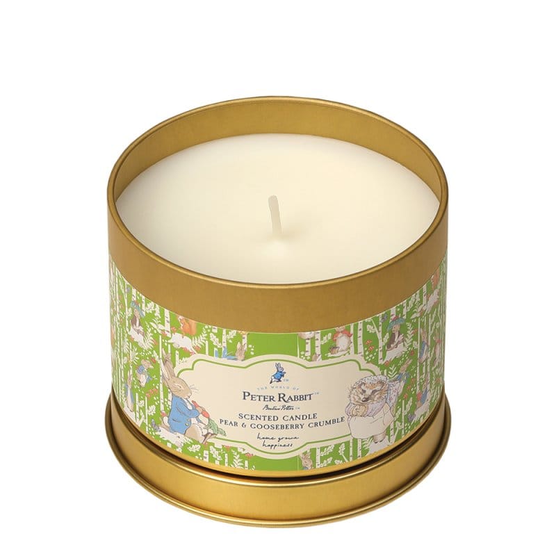 Peter Rabbit Pear & Gooseberry Tin Candle Peter Rabbit Home Fragrance