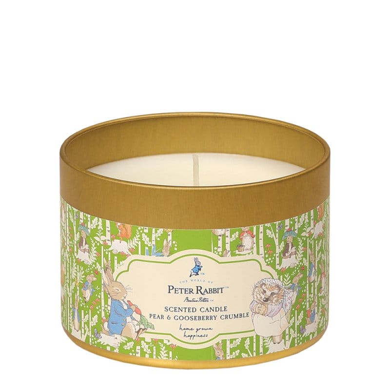 Peter Rabbit Pear & Gooseberry Tin Candle Peter Rabbit Home Fragrance