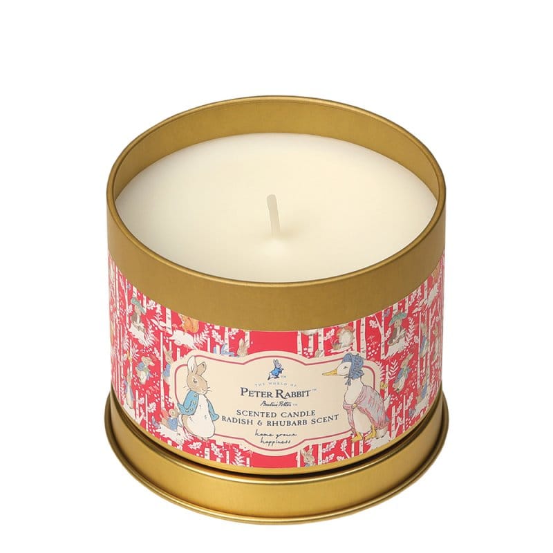 Peter Rabbit Radish & Rhubarb Tin Candle Peter Rabbit Home Fragrance