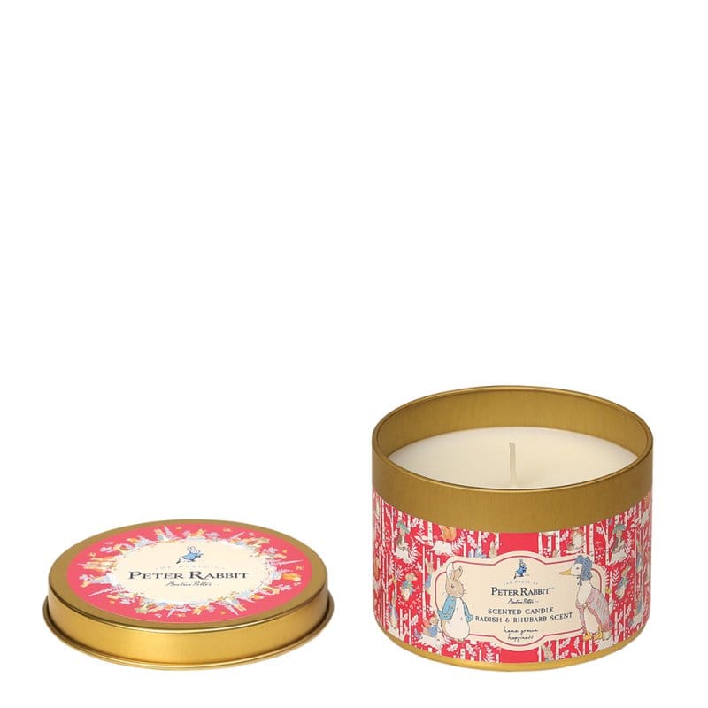 Peter Rabbit Radish & Rhubarb Tin Candle Peter Rabbit Home Fragrance