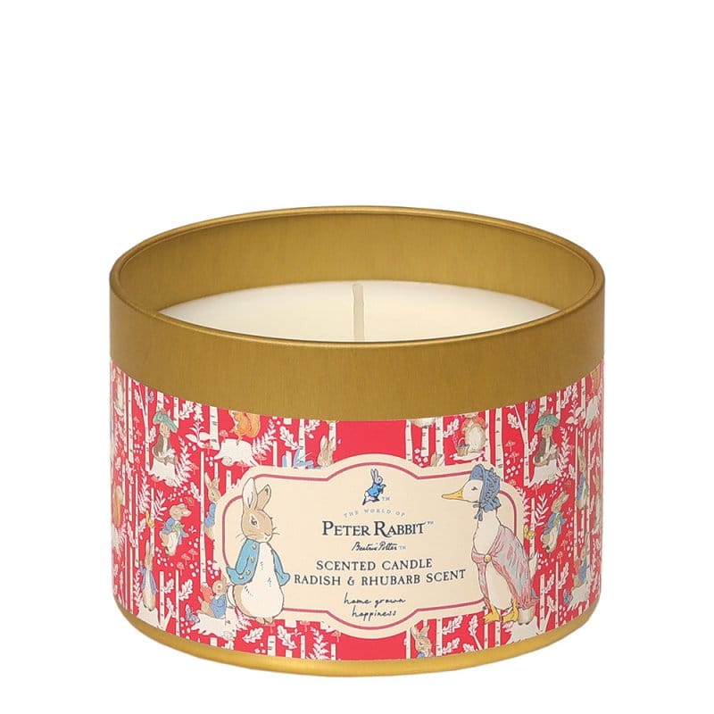 Peter Rabbit Radish & Rhubarb Tin Candle Peter Rabbit Home Fragrance