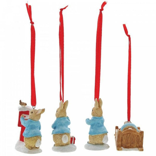 Peter Rabbit Set of 4 Hanging Ornaments