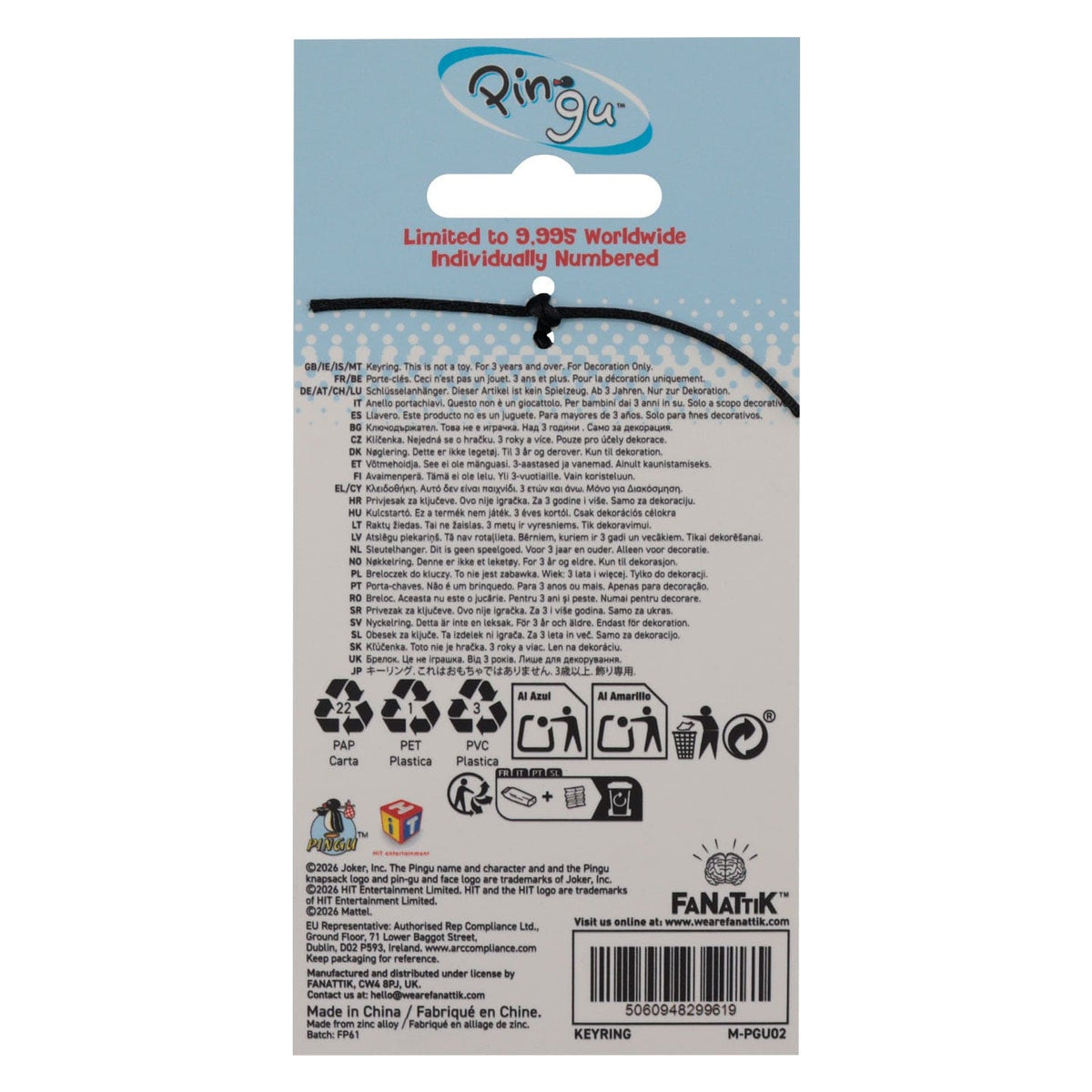 Pingu Limited Edition Noot Noot Keyring