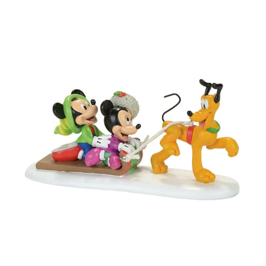 Pluto Toboggan Ride Disney Village by Department 56