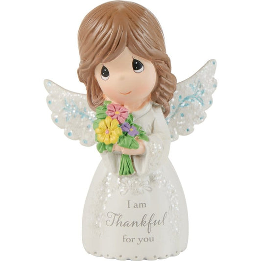 Precious Moments Mini Angel Holding Flowers Figurine