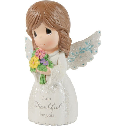 Precious Moments Mini Angel Holding Flowers Figurine