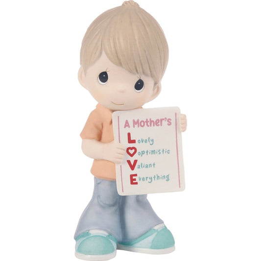 Precious Moments Mother's Day Boy Love Sign Figurine