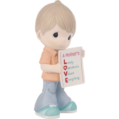 Precious Moments Mother's Day Boy Love Sign Figurine